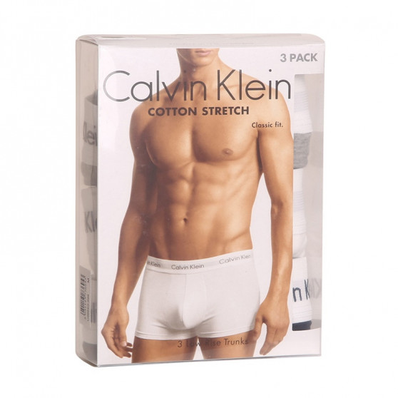 3PACK ανδρικό σορτς μποξεράκι Calvin Klein πολύχρωμο (U2664G-998)