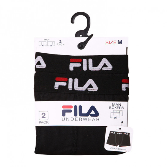 2PACK ανδρικό σορτς μποξεράκι Fila μαύρο (FU5141/2-200)