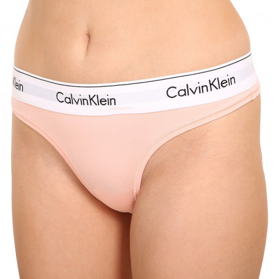 Γυναικείο στρινγκ Calvin Klein oversized πορτοκαλί (QF5117E-FAL)