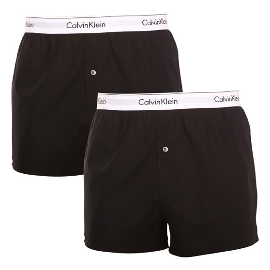 2PACK ανδρικό σορτς Calvin Klein μαύρο (NB1396A-001)