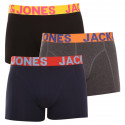 3PACK ανδρικό σορτς μποξεράκι Jack and Jones πολύχρωμο (12151349)