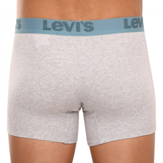 3PACK ανδρικό σορτς μποξεράκι Levis γκρι (905045001 015)