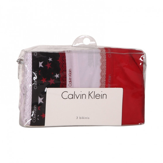 3PACK γυναικείο εσώρουχο Calvin Klein πολύχρωμο (QD3804E-W4Z)