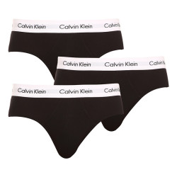 3PACK ανδρικό σλιπ Calvin Klein μαύρο (U2661G-001)