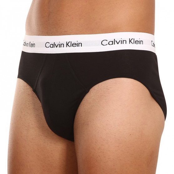 3PACK ανδρικό σλιπ Calvin Klein μαύρο (U2661G-001)