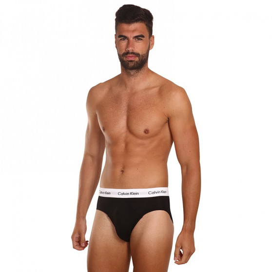 3PACK ανδρικό σλιπ Calvin Klein μαύρο (U2661G-001)