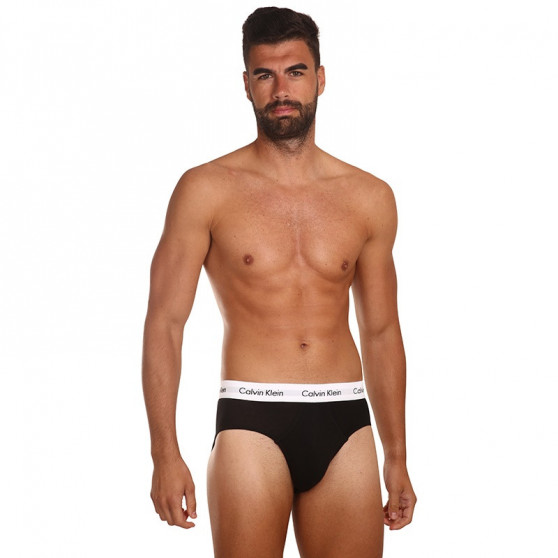 3PACK ανδρικό σλιπ Calvin Klein μαύρο (U2661G-001)