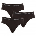 3PACK ανδρικό σλιπ Calvin Klein μαύρο (U2661G-XWB)