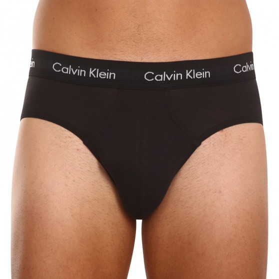 3PACK ανδρικό σλιπ Calvin Klein μαύρο (U2661G-XWB)