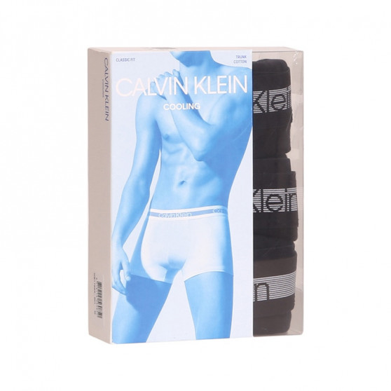 3PACK ανδρικό σορτς μποξεράκι Calvin Klein μαύρο (NB1799A-001)