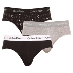 3PACK ανδρικό σλιπ Calvin Klein πολύχρωμο (U2661G-YKS)