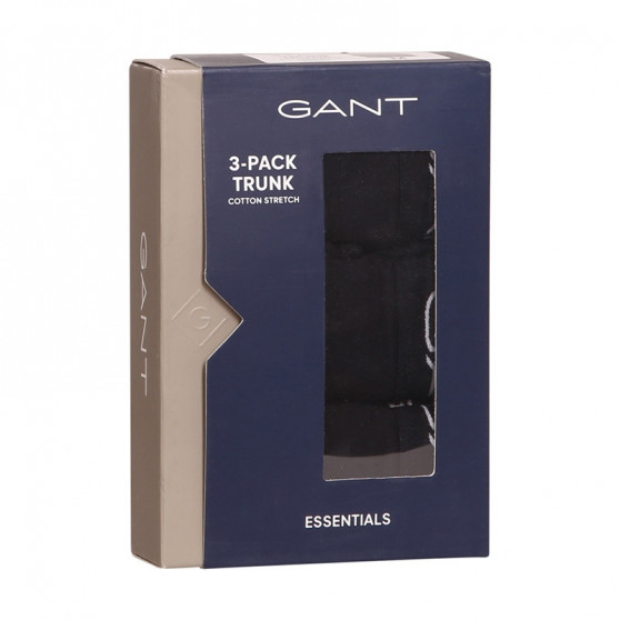 3PACK ανδρικό σορτς μποξεράκι Gant μαύρο (900003003-005)