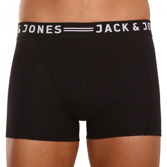 3PACK ανδρικό σορτς μποξεράκι Jack and Jones μαύρο (12081832 - black/black)