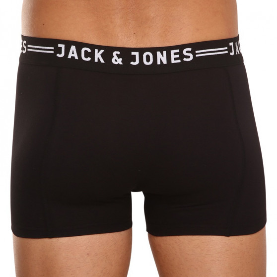 3PACK ανδρικό σορτς μποξεράκι Jack and Jones μαύρο (12081832 - black/black)