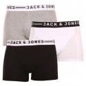 3PACK ανδρικό σορτς μποξεράκι Jack and Jones πολύχρωμο (12081832 - light grey)