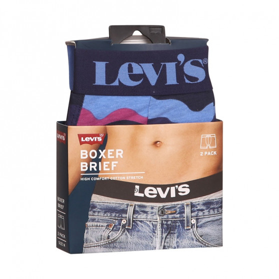 2PACK ανδρικό σορτς μποξεράκι Levis πολύχρωμο (701203910 001)