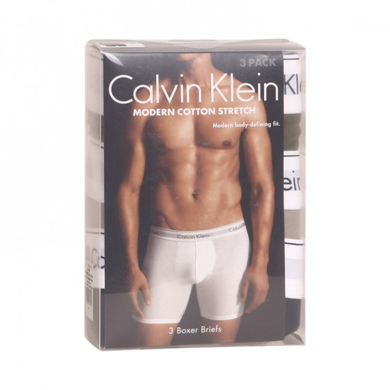 3PACK ανδρικό σορτς μποξεράκι Calvin Klein πολύχρωμο (NB2381A-67A)