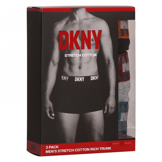 3PACK ανδρικό σορτς μποξεράκι DKNY Bellevue πολύχρωμο (U5_6654_DKY_3PKA)