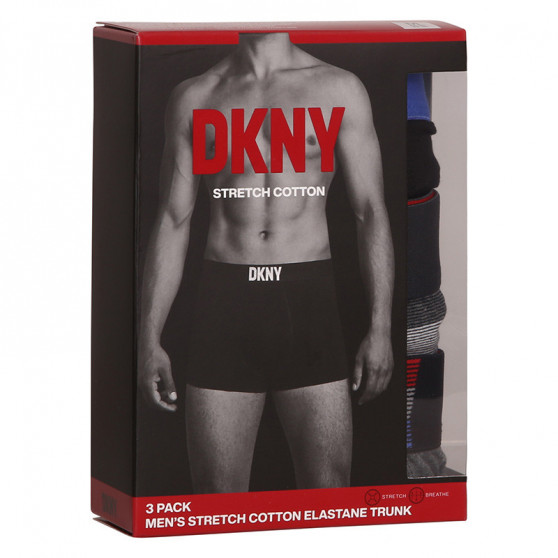 3PACK ανδρικό σορτς μποξεράκι DKNY Hinton πολύχρωμο (U5_6660_DKY_3PKB)