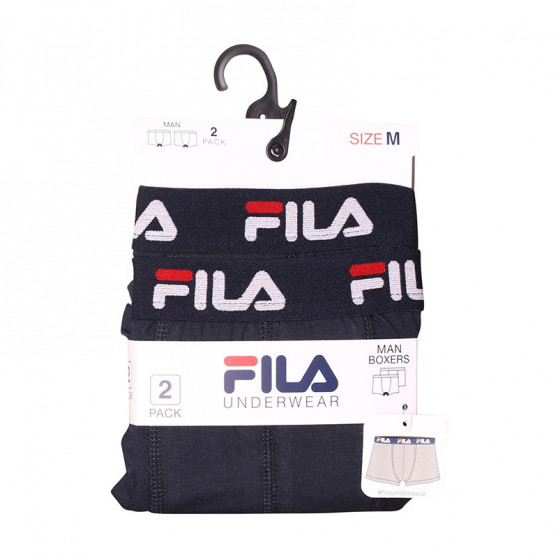 2PACK ανδρικό σορτσάκι μποξεράκι Fila μπλε (FU5142/2-321)