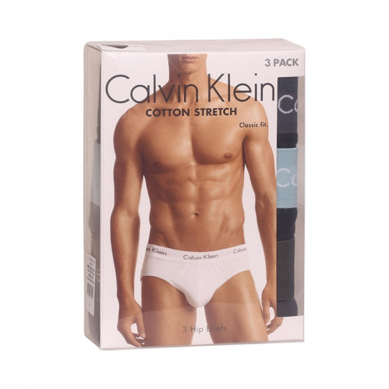 3PACK ανδρικό σλιπ Calvin Klein πολύχρωμο (U2661G-6EW)