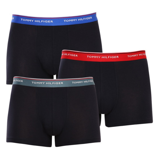 3PACK ανδρικό σορτς μποξεράκι Tommy Hilfiger σκούρο μπλε (UM0UM01642 0SN)