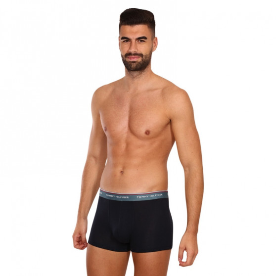 3PACK ανδρικό σορτς μποξεράκι Tommy Hilfiger σκούρο μπλε (UM0UM01642 0SN)