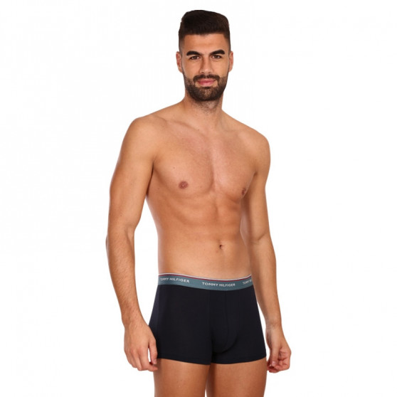 3PACK ανδρικό σορτς μποξεράκι Tommy Hilfiger σκούρο μπλε (UM0UM01642 0SN)