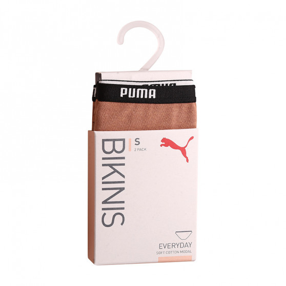 2PACK γυναικεία εσώρουχα Puma καφέ (603031001 013)