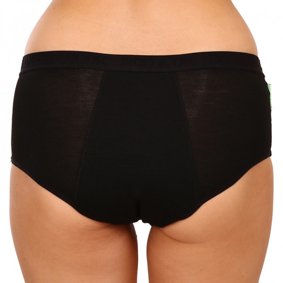 Bodylok Εσώρουχα περιόδου Bamboo Hi-Waist Μαύρο Βαριά εμμηνόρροια (BD2204)