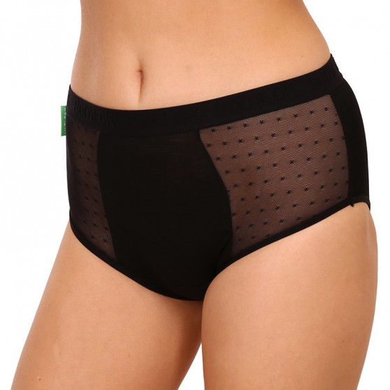 Bodylok Εσώρουχα περιόδου Bamboo Hi-Waist Μαύρο Βαριά εμμηνόρροια (BD2204)