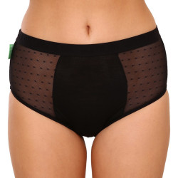 Bodylok Εσώρουχα περιόδου Bamboo Hi-Waist Μαύρο Βαριά εμμηνόρροια (BD2204)