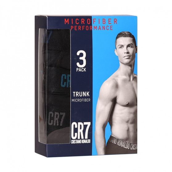 3PACK ανδρικό σορτς μποξεράκι CR7 μαύρο (8199-49-201)