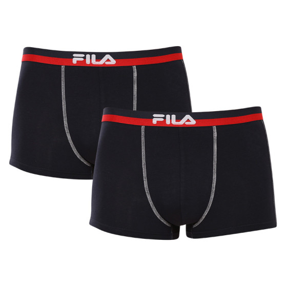 2PACK ανδρικό σορτς μποξεράκι Fila σκούρο μπλε (FU5020/2-321)