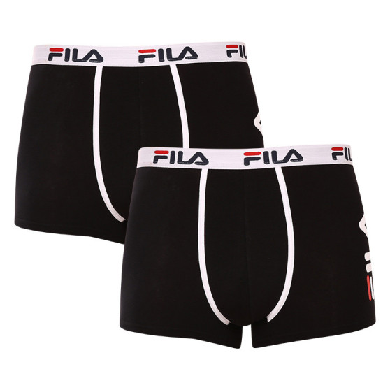 2PACK ανδρικό σορτς μποξεράκι Fila μαύρο (FU5040/2-200)