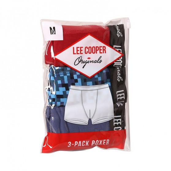 3PACK ανδρικό σορτς μποξεράκι Lee Cooper πολύχρωμο (LCUBOX3P2-1946710)