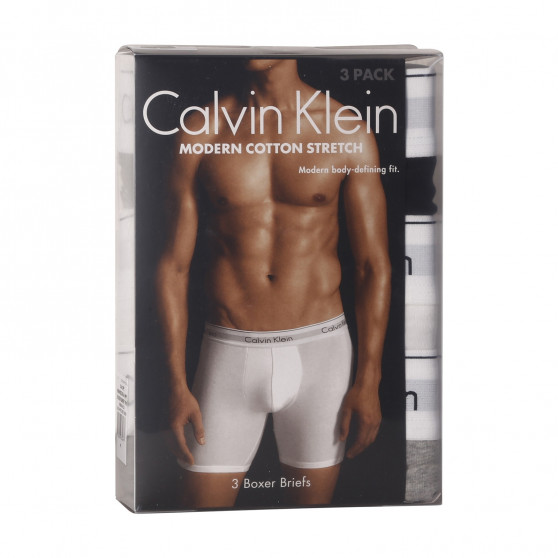 3PACK ανδρικό σορτς μποξεράκι Calvin Klein πολύχρωμο (NB2381A-MP1)