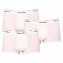 3PACK ανδρικό σορτς μποξεράκι Calvin Klein λευκό (NB2380A-100)