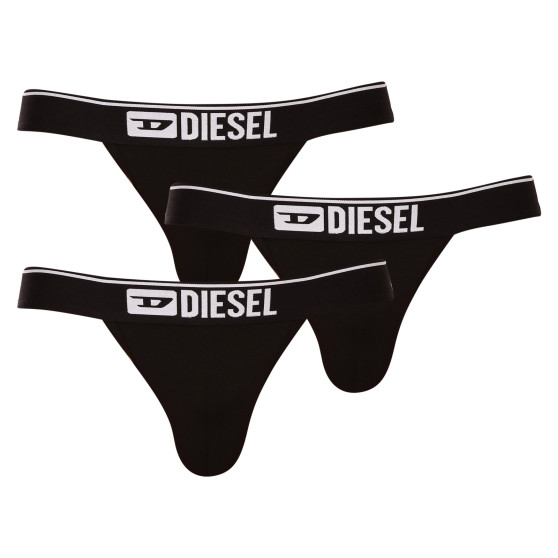 3PACK ανδρικά jocks Diesel μαύρο (00SH9I-0GDAC-E4101)