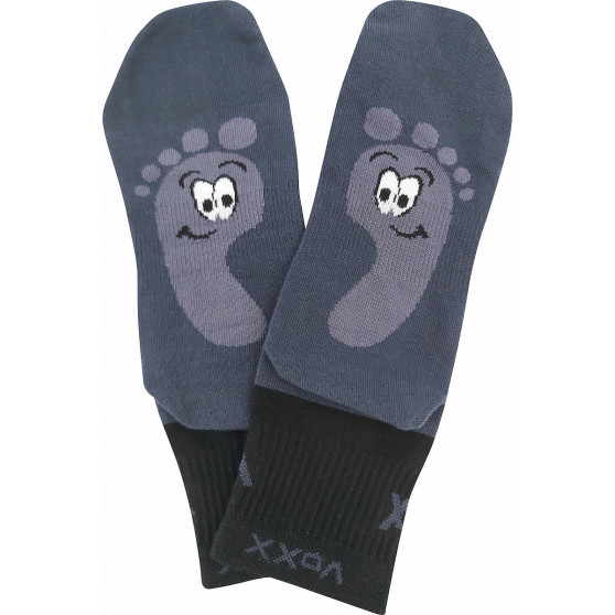 3PACK κάλτσες VoXX σκούρο γκρι (Barefootan-darkgrey)