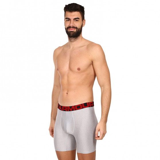 2PACK ανδρικό σορτς μποξεράκι Under Armour γκρι (1363619 011)