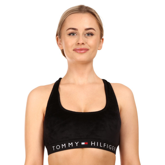 Γυναικείο σουτιέν Tommy Hilfiger micro plush μαύρο (UW0UW03979 BDS)