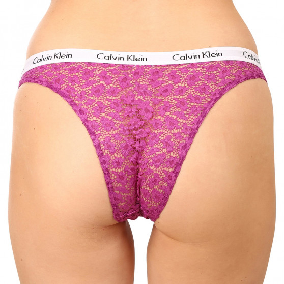 3PACK Γυναικεία βραζιλιάνικα εσώρουχα Calvin Klein πολύχρωμα (QD3925E-6VY)