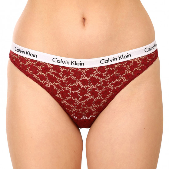 3PACK Γυναικεία βραζιλιάνικα εσώρουχα Calvin Klein πολύχρωμα (QD3925E-6VY)