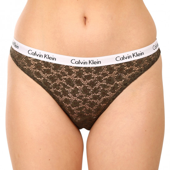 3PACK Γυναικεία βραζιλιάνικα εσώρουχα Calvin Klein πολύχρωμα (QD3925E-6VY)