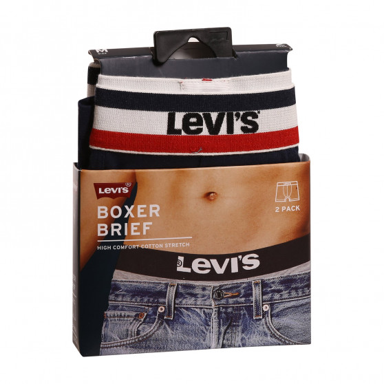 2PACK ανδρικό σορτς μποξεράκι Levis πολύχρωμο (905005001 198)