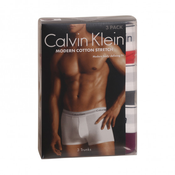 3PACK ανδρικό σορτς μποξεράκι Calvin Klein πολύχρωμο (NB2380A-6ME)