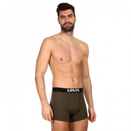 2PACK ανδρικό σορτς μποξεράκι Levis πράσινο (905001001 011)