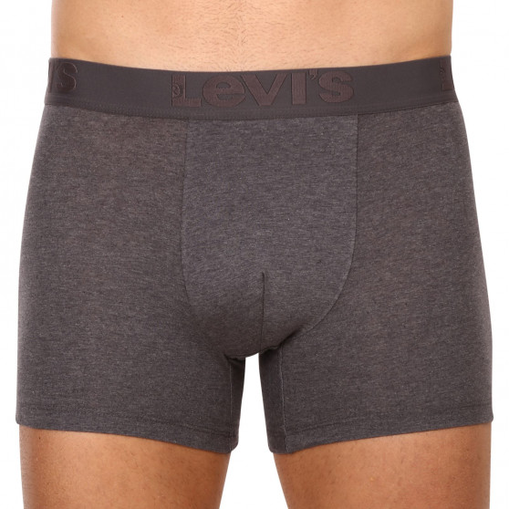 3PACK ανδρικό σορτς μποξεράκι Levis γκρι (905045001 007)