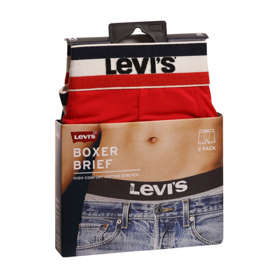 2PACK ανδρικό σορτς μποξεράκι Levis πολύχρωμο (905005001 786)